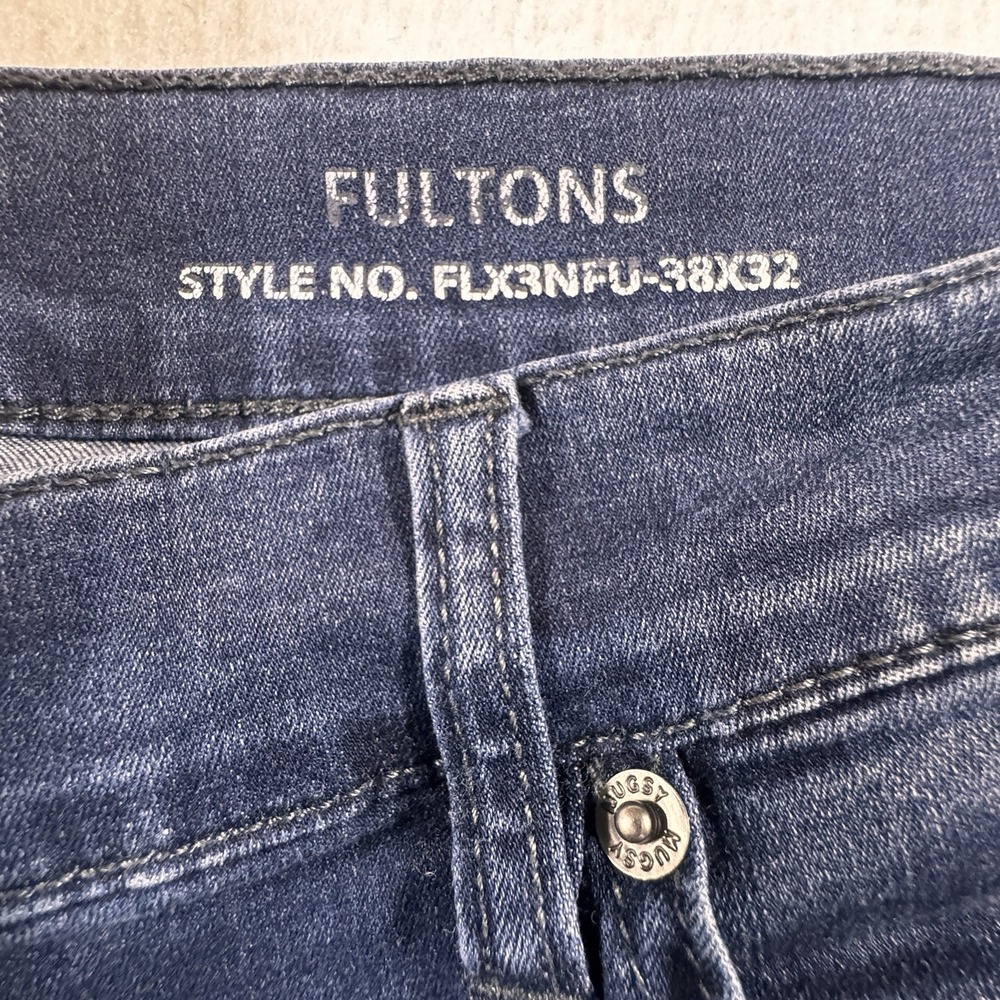 Mugsy Jeans Fultons Mens 38x31*  Flexible Stretch Dark Wash FLX3NFU - Picture 2 of 9